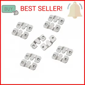 Luomorgo 659676811344 10 Pack Z-clips Flush Mount Bracket Heavy Duty Picture Hangers Interloc