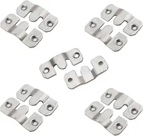 Hao201806110001 Luomorgo 10 Pack Z-clips Flush Mount Bracket Heavy Duty Picture Hangers Interloc