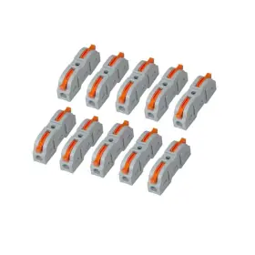 Luoqiufa Lu-104006 10pcs Lever Nut Connector Assortment Conductors Compact Wire One-to-one Quick