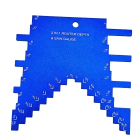 36987 Lyshujli 36987/ - 21 2 In 1 Router Depth And Saw Gauge Aluminum Step Gau