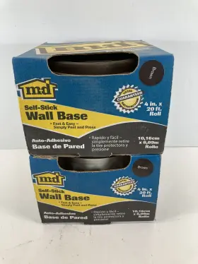 M-d Building Products 043374932034 Self Stick Wall Base Brown 4 Inch X 20 New