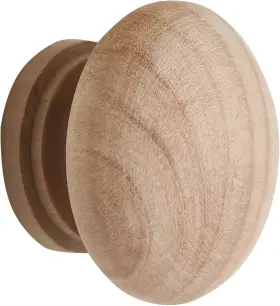 Am154-156 M Mimhooy 15pcs Wood Drawer Knobs Unfinished Wooden Cabinet Color