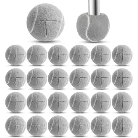 B0flnxtlf5 Macarrie 24pc Precut Tennis Balls For Furniture Legs Floor Protection Gray