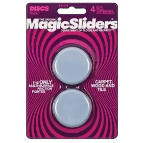 Magic Sliders L P 743488040501 5 Pack Surface Protectors Furniture Sliding Discs Adhesive 2- Inch Round 4-pk. 040