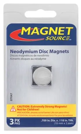 07047 Magnet Source Neodymium Super Magnets 3-pk. -