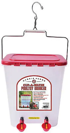 1000310 Manna Pro Products Llc Cup-a-water Poultry Drinker 4-gallons