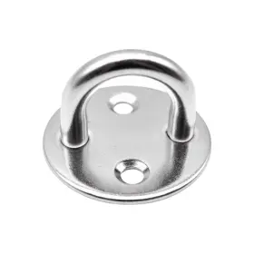 Marine City 812525035319 Thick Ring Round Sail Shade Pad Eye Plate Stainless Steel Large