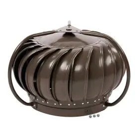 Master Flow 050206101360 Galvanized Externally Braced Turbine Head 12 Inch Weathered Wood