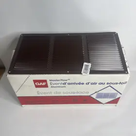 Eac16x8br-36 Master Flow 16 Inch X 8 Brown Aluminum Soffit Vent - Intake Ventilation 36 Pack