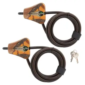 B0c24vf1zg Master Lock Python Adjustable Keyed Cable 6ft 2 Pack Mossy Oak Blaze Camouf