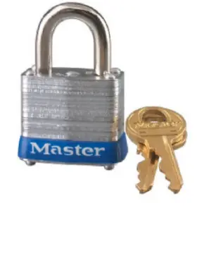 Master Lock Co 071649346705 1-1/8 Inch Keyed Laminated Padlock 7d