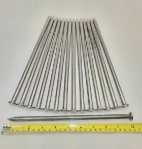Isa-ccb1045-tk Mav-rik Lot Of 15 10 Inch Smooth Common Spikes Nails Landscape Anchoring Stakes New