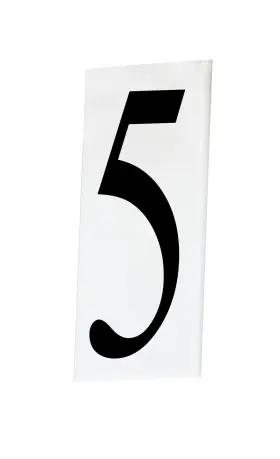 53615wt Maxim 53615 White 5 Inch H House Number