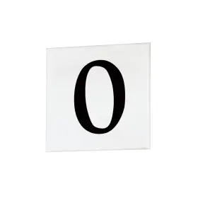 53660wt Maxim 53660 Classic Font Address Number Tile - White