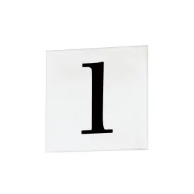 53661wt Maxim 53661 Classic Font Address Number Tile - 1 White