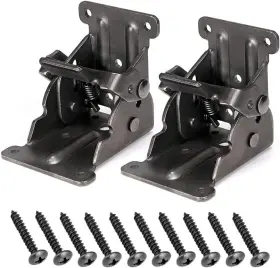 Mdluu 445048740762 Table Leg Folding Brackets Foldable Hinge Hardware Self- Lock Extension