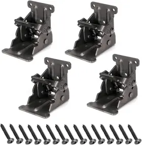 Mdluu 744110339161 Table Leg Folding Brackets Foldable Hinge Hardware Self- Lock Extension