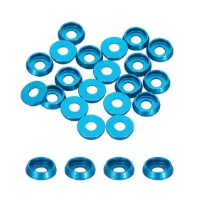 Mea231128ee000495 Meccanixity M3 Cone Cup Countersunk Washers Hole Dia 3mm/0.12 Inch Sky Blue