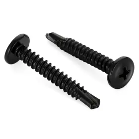 Hwb.8x2-100 Mellewell #8 X 2 Wafer Head Self Drilling Screws Wood Inch Black