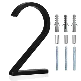 Merear 733257792380 5 Inch Floating Stainless Steel Address House Number Modern Metal Anti-rust Hous
