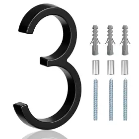 Merear 733257792397 5 Inch Floating Stainless Steel Address House Number Modern Metal Anti-rust Hous