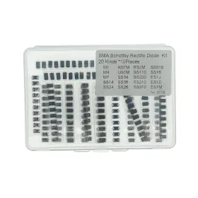 Yyd-diode-47-04-20x10-200pcs Mericda 20valuesx10pcs 200pcs Sma Schottky Rectifie Diode Assorted Kit M1 M4 M7 Ss14