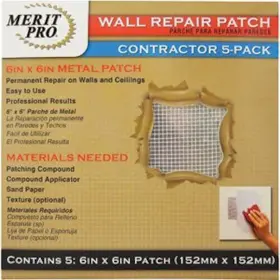03220 Merit Pro 6 Inch X Wall Repair Patch Case Of 5
