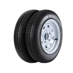 11206043 Merxeng Set Of 2 4.80-12 4.80x12 480-12 Trailer Tires With 12 Inch Rims 5 Lug On
