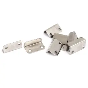 Metallixity 636939537807 8pcs Cabinet Cupboard Drawer L Shape Lock Strike Plate 29x16x10mm