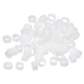 Metallixity 636939711689 100 X Silicone Rubber Bands Rings Non-slip 10mm Dia 0.7mm Thick 5mm Width