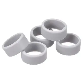 Metallixity 639664422431 5 X Silicone Rubber Bands Rings Non-slip 1 Inch Grey For Wrapping Paper