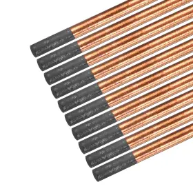 Metallixity 734301146333 50 Pcs Copper Coated Gouging Carbon Electrode Rods 0.3 Inch X 14