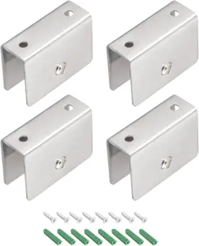 Mtf220726xt2933 Metallixity Glass Shelf Bracket Holder For 10-14mm Thickness 4pcs Stainless S
