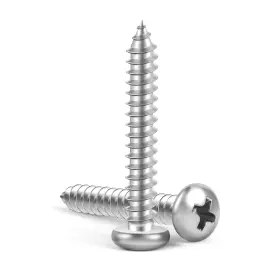 Phs12.0112-50 Mewudecor #12 X 1-1/2 Inch Pan Head Self Tapping Screws Silver