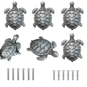 Mewuthede 616814462080 6 Pack Creative Shapes Drawer Knobs Beach Ocean Theme Sea Turtle