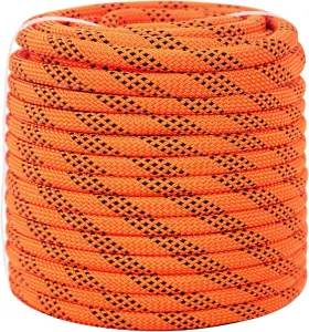 Meyoppm 717717542920 Braided Polyester Arborist Rigging Rope 3/8 Inch X 150 3/8in 150ft Orange