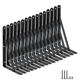 Bxgzc-272 Mhmydz 16 Pack L11 X H 8 Inch Black Heavy Duty Shelf Brackets With Screws Metal Br