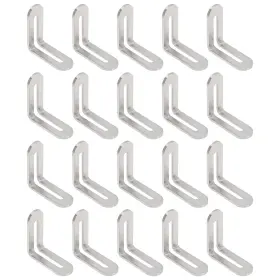 Micro Traders Hd 899 20pcs Corner Brackets Adjustable Angle Connectors Stainless Steel L Shaped Co