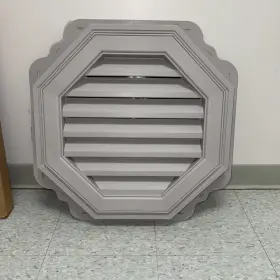 00400022057 Mid-america 22 Inch Octagon Gable Vent Gray 057