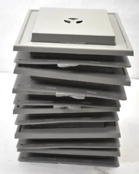 M00030102215 Mid America Lot Of 6 Square Mount Master Deluxe Plate Charcoal Mounting