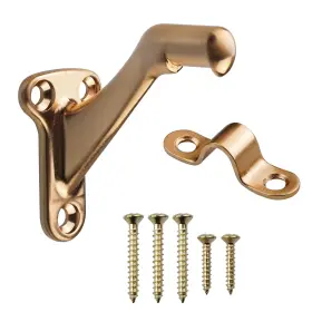 Cf89014-cb Midofar Triumph Hardware 3 Pack Inch Heavy Duty Handrail Bracket Champagne Bronze Stair