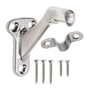 Cf9014sn Midofar Triumph Hardware 3 Pack Inch Heavy Duty Handrail Bracket Brushed Nickel Stair R