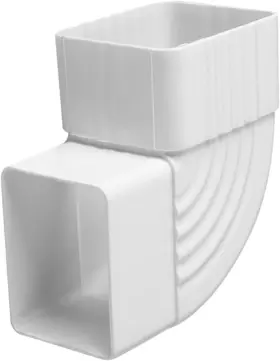 2025032386a4 Midube 90 Elbow Gutter Downspout Connector White Pvc Adapter For Rainwater