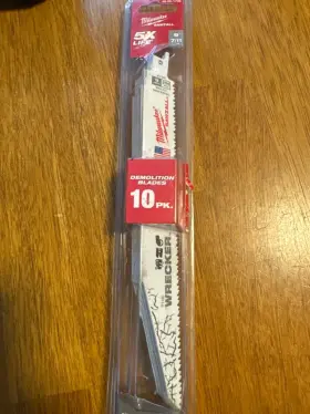48-00-1706 Milwaukee 9in 7/11 Sawzall Blades 10 Pack