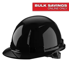 48-73-1230 Milwaukee Hard Hat Vented Black Front Brim 6 Point Ratchet Suspension Ansi