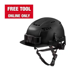 48-73-1330 Milwaukee Bolt Black Type 2 Class C Front Brim Vented Safety Helmet