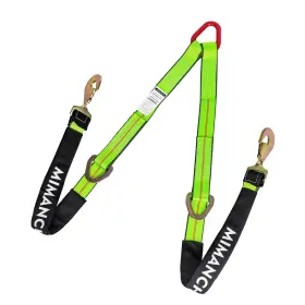 Strap1208 Mimanchi Axle V-bridle Strap 2 Inch X 4ft 1 Pack Heavy Duty Recovery Tow With Snap Hook