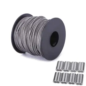 Minibird 686494334212 Ubilink 167ft 50m Picture Hanging Wire 1.5mm Up To 150lbs Stainless Steel Wi