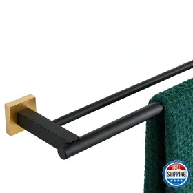 B0ckvh1qcj Miyili Double Bath Towel Bar Stainless Steel 36-inch Hand Rack For
