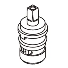 Moen 026508160503 52000 Brass Shell Ceramic Disc Cartridge For Double Handle